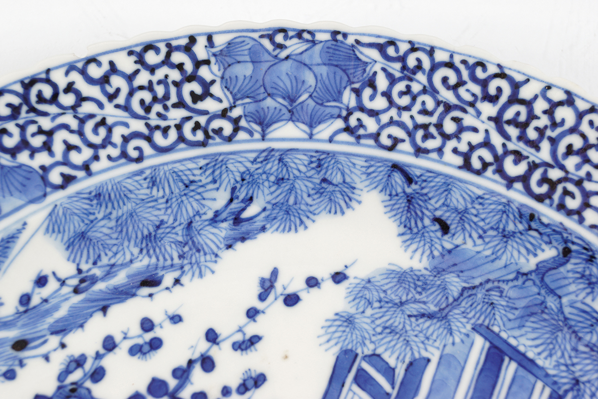 PR CHINESE KANGXI BLUE & WHITE PLATES - Image 4 of 5