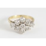 9 CT. DIAMOND CLUSTER RING