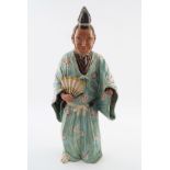 19TH-CENTURY JAPANESE POLYCHROME PORCELAIN FIGURE