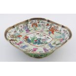 CHINESE QING POLYCHROME BOWL