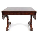 WILLIAM IV PERIOD MAHOGANY SOFA TABLE,