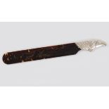 SILVER AND TORTOISESHELL PAPER KNIFE