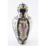 POLYCHROME VASE AND COVER