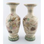PAIR OF LARGE 19TH-CENTURY JAPANESE VASES