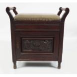 EDWARDIAN MAHOGANY PIANO STOOL