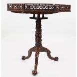 IMPORTANT IRISH 18TH-CENTURY MAHOGANY SILVER TABLE