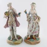 PAIR OF 19TH-CENTURY SITZENDORF FIGURES