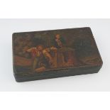 EARLY 19TH-CENTURY PAINTED TRINKET BOX