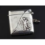 STERLING SILVER GOLF VESTA CASE