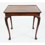 IRISH 18TH-CENTURY MAHOGANY SILVER TABLE