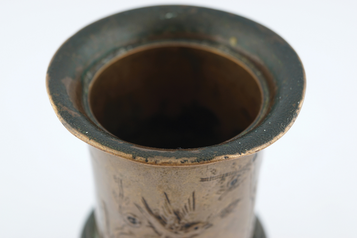 CHINESE BRONZE CANDLESTICK - Image 3 of 5