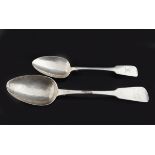 FIDDLE PATTERN TABLESPOON AND DESSERT SPOON