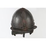 CONTINENTAL POT HELMET WITH CHEEK PIECES