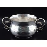 SILVER DOUBLE HANDLED BOWL