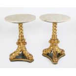 PAIR OF 19TH-CENTURY CARVED GILTWOOD TABLES