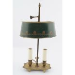 EDWARDIAN BRASS TABLE LAMP