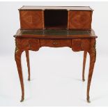 LATE 19TH-CENTURY BRASS MOUNTED KINGWOOD BOOKCASE