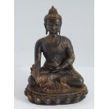 CHINESE QING BRONZE BUDDHA