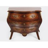 19TH-CENTURY KINGWOOD BOMBEE COMMODE