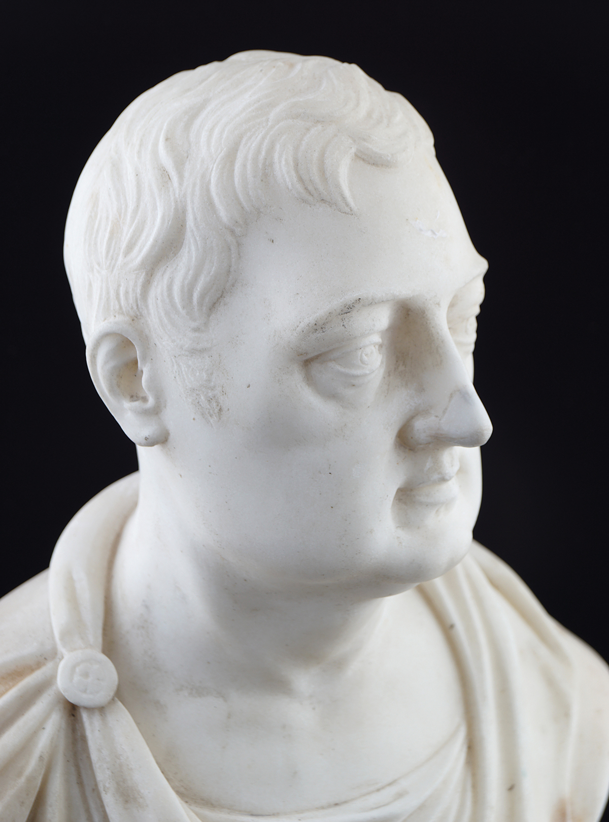 18TH-CENTURY MARBLE BUST - Image 2 of 6