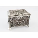 WALKER & HALL SILVER PLATED JEWELLERY CASKET