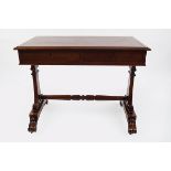 WILLIAM IV PERIOD MAHOGANY LIBRARY TABLE