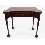 GEORGE II PERIOD MAHOGANY & BOXWOOD INLAID TABLE