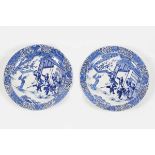 PR CHINESE KANGXI BLUE & WHITE PLATES