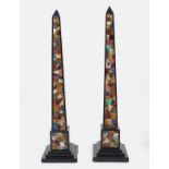 PAIR 19TH CENTURY MARBLE OBELISKS