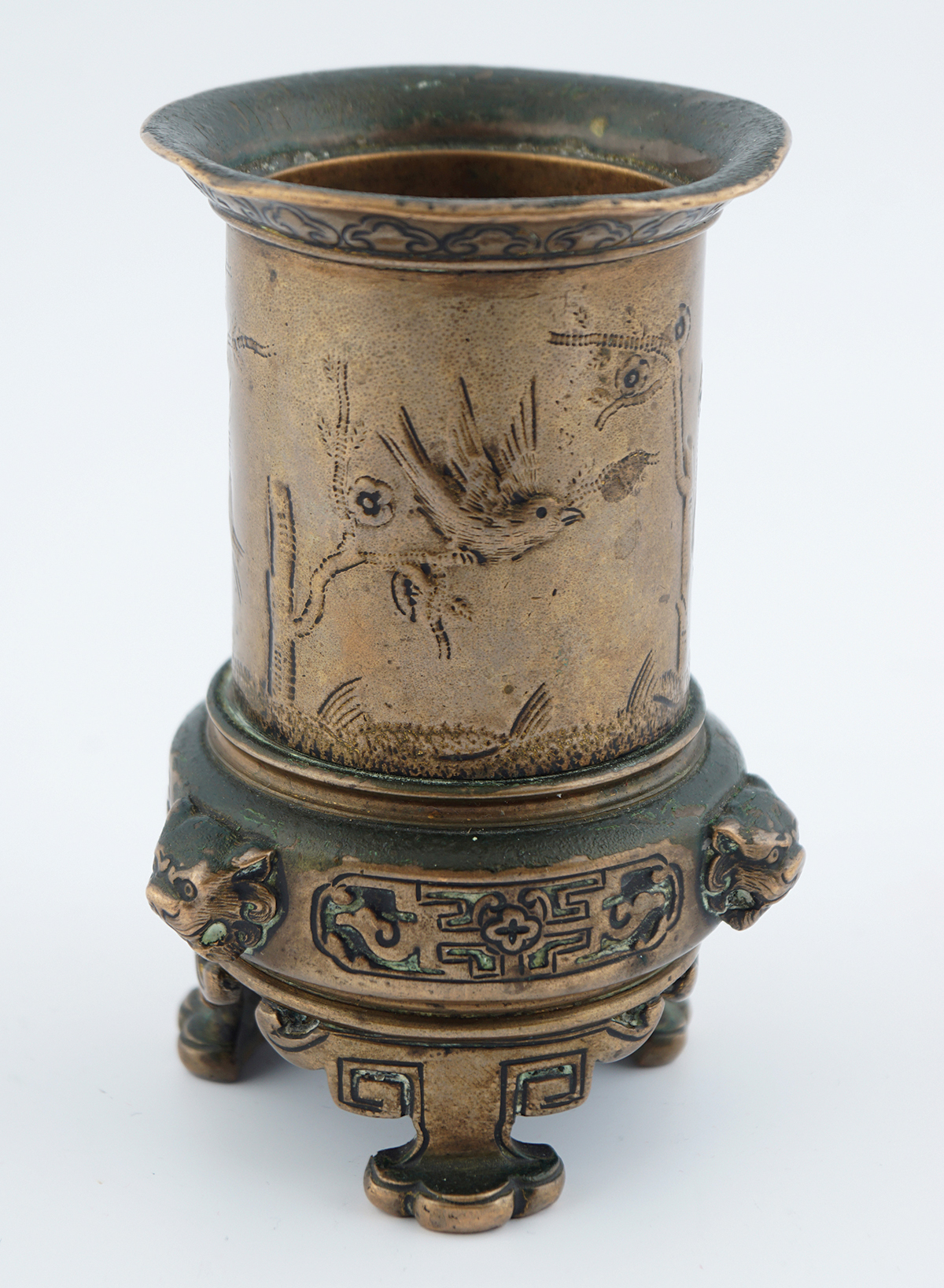 CHINESE BRONZE CANDLESTICK