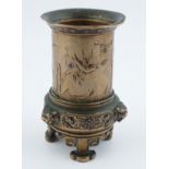 CHINESE BRONZE CANDLESTICK