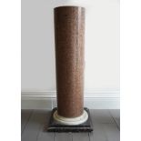 PAIR OF 18TH-CENTURY RED MARBLE COLUMNS