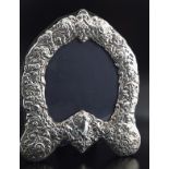 LARGE ROCOCO STYLE SILVER PHOTO FRAME