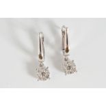 18 CT. WHITE GOLD EARRINGS