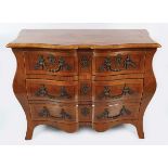 LATE 19TH-CENTURY KING WOOD BOMBE COMMODE