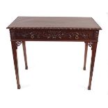 19TH-CENTURY MAHOGANY SIDE TABLE