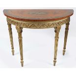 19TH-CENTURY SATINWOOD AND GILT GAMES TABLE