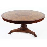 LARGE WILLIAM IV CIRCULAR TABLE