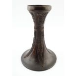 BRONZE TRUMPET NECK VASE