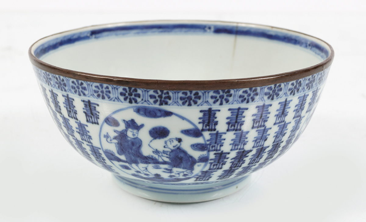 CHINESE WANLI BLUE & WHITE BOWL