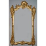 LARGE 19TH-CENTURY CARVED GILTWOOD PIER MIRROR