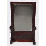 CHINESE QING HARDWOOD VANITY MIRROR