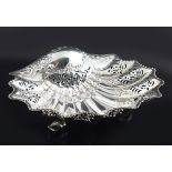 VICTORIAN STERLING SILVER SHELL DISH