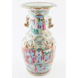 LARGE 19TH-CENTURY CANTONESE POLYCHROME VASE