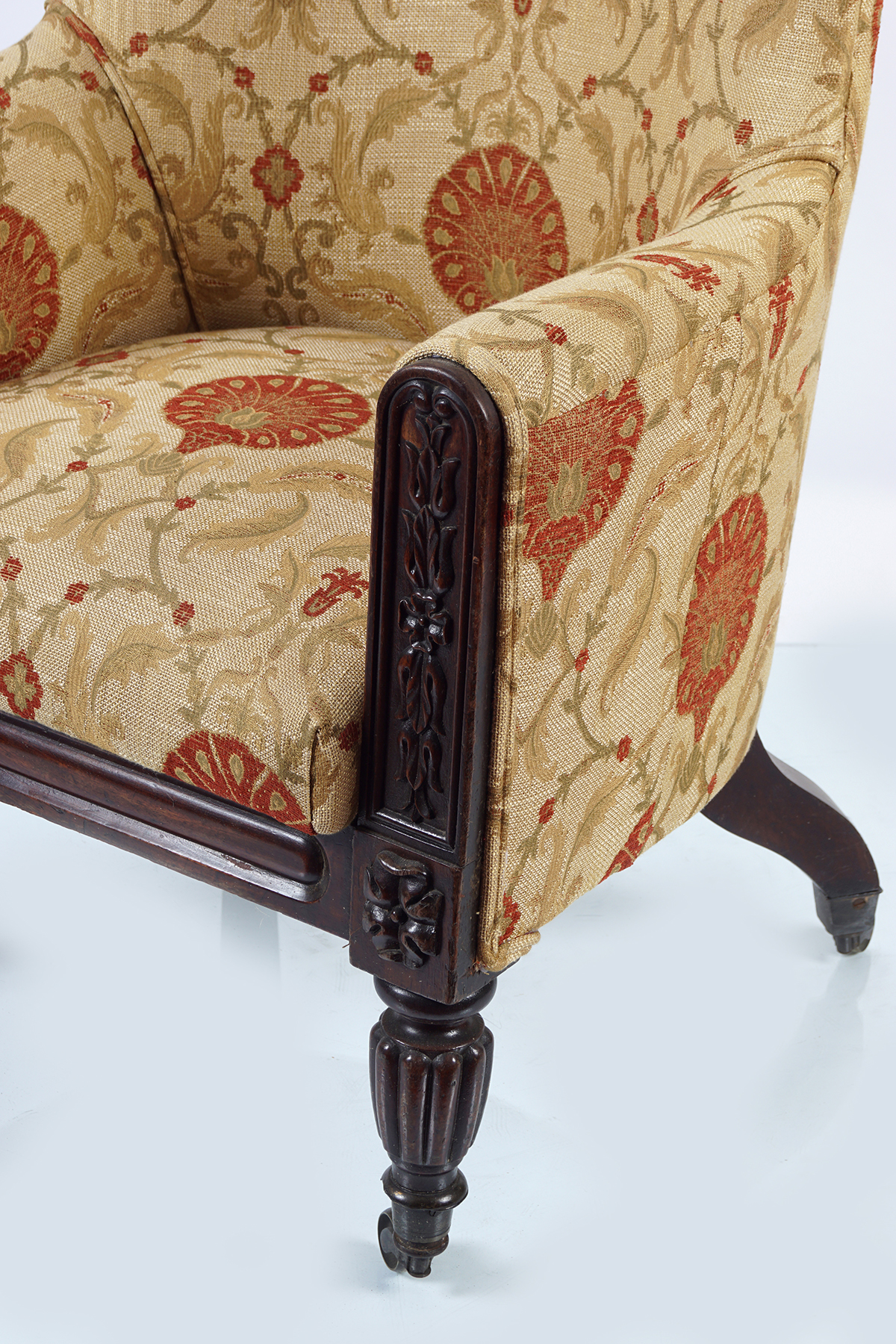 WILLIAM IV LIBRARY CHAIR - Image 2 of 5