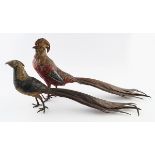 PAIR OF COLD PAINTED POLYCHROME SCULPTURES