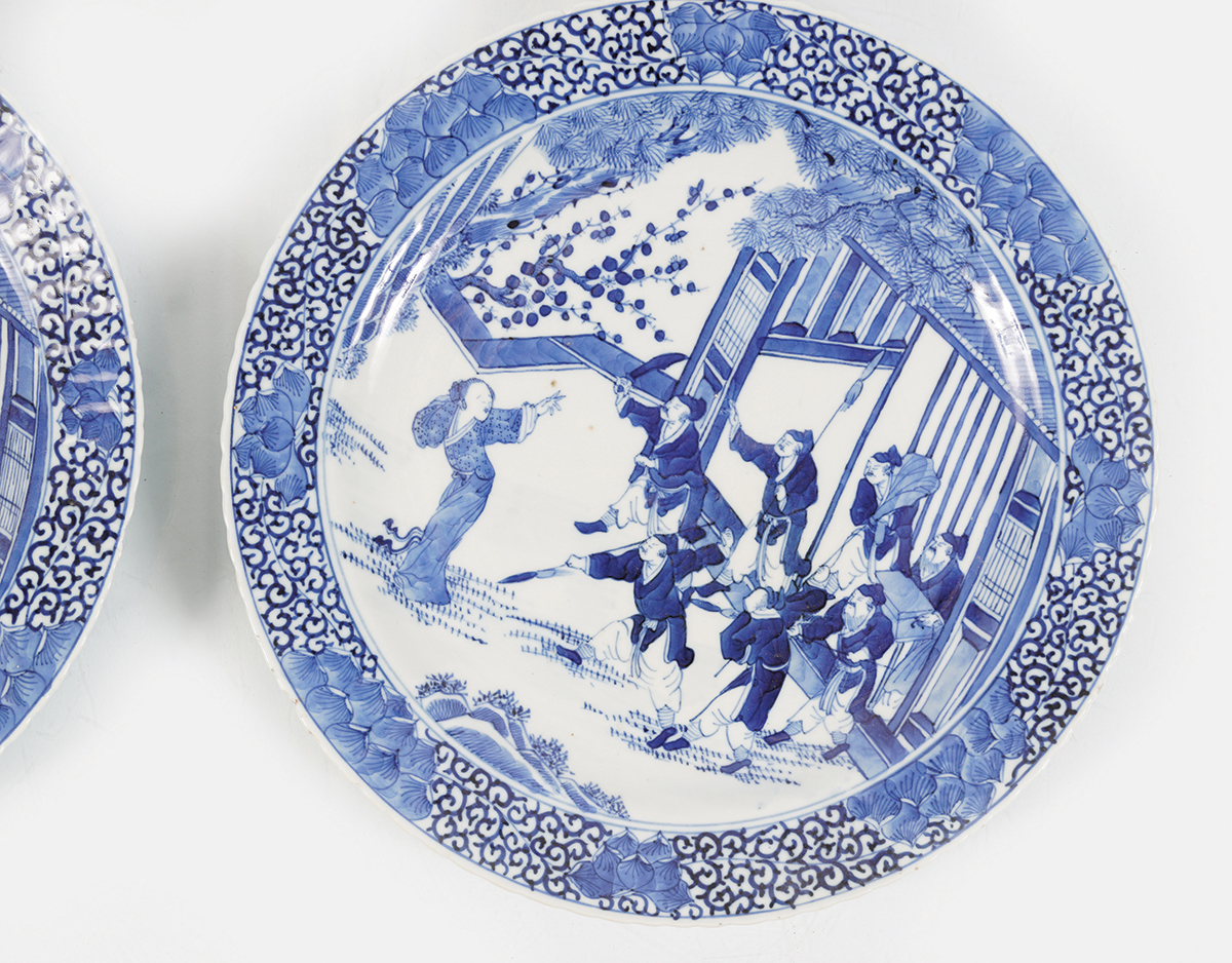 PR CHINESE KANGXI BLUE & WHITE PLATES - Image 2 of 5