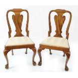 PAIR OF GEORGE I PERIOD WALNUT SIDE CHAIRS