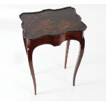 19TH-CENTURY MAHOGANY AND LACQUERED URN TABLE