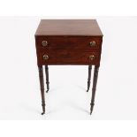 REGENCY PERIOD MAHOGANY WORK TABLE